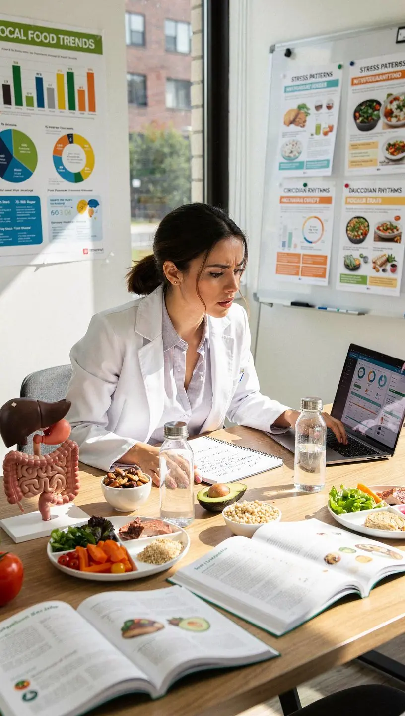 Modern workspace with technology